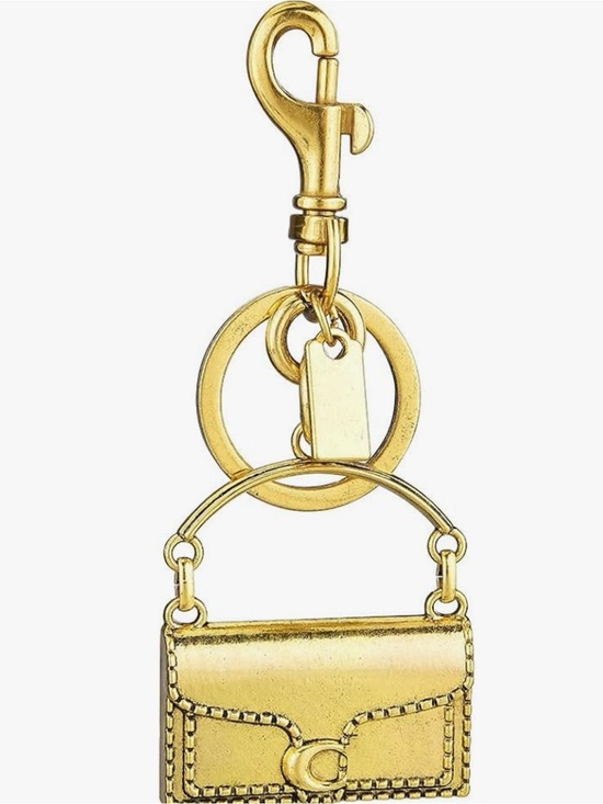 The Unbranded Brand Accessories - Gold Mini Purse Keychain Charm - Designer Style